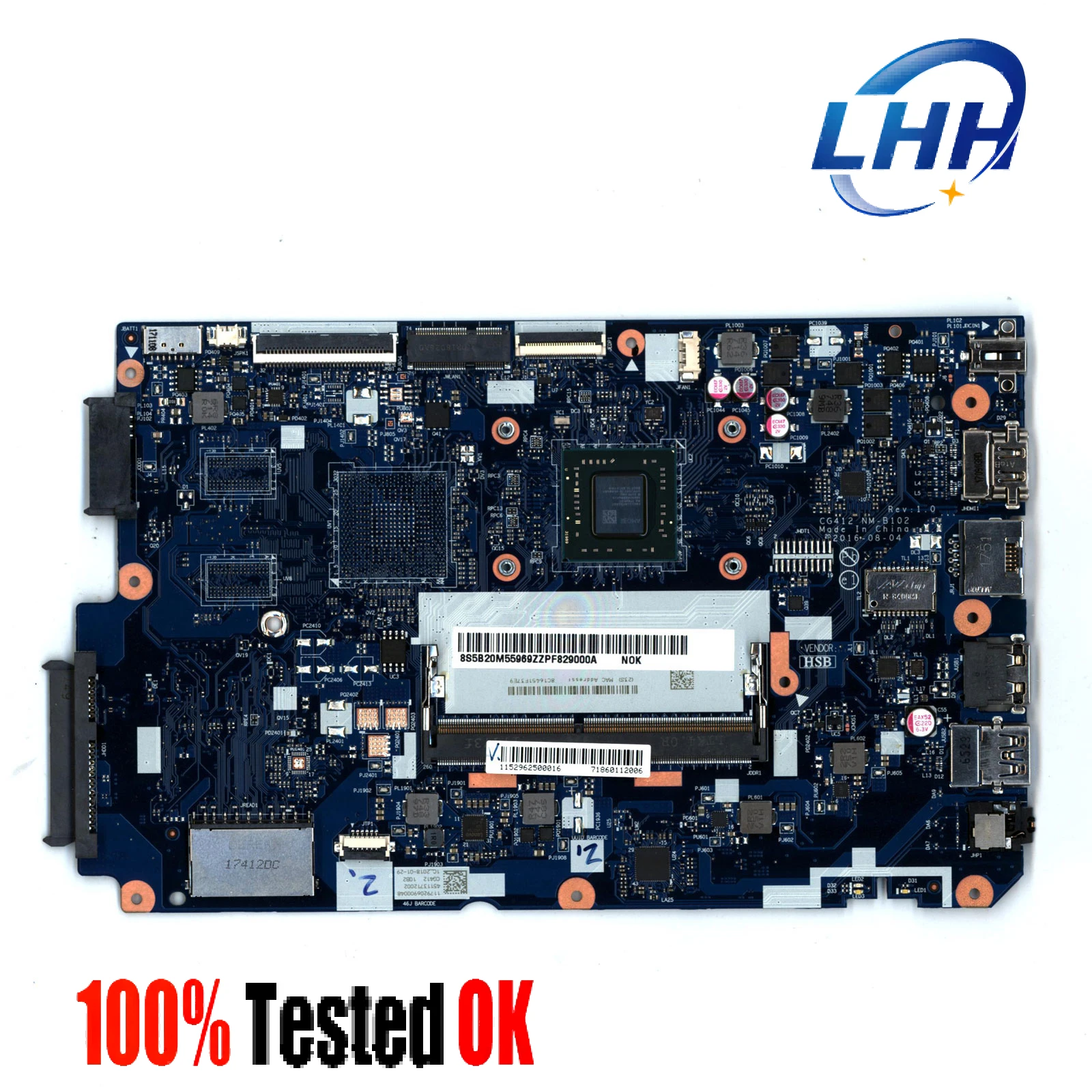 NM-B102 Mainboard for Lenovo IdeaPad 110-14AST Laptop Motherboard with CPU E2 A9000 UMA 100% Work
NM-B102 Mainboard for Lenovo IdeaPad 110-14AST Laptop Motherboard with CPU E2 A9000 UMA 100% Work