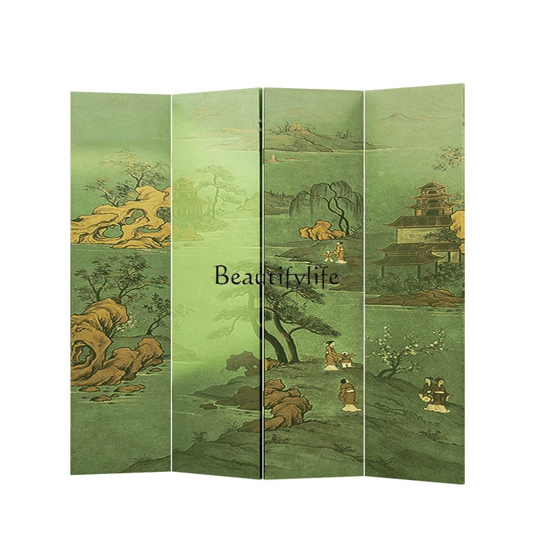 Modern solid wood lacquer painting screen partition living room entry door middle ancient style blocking folding screen
Modern solid wood lacquer painting screen partition living room entry door middle ancient style blocking folding screen