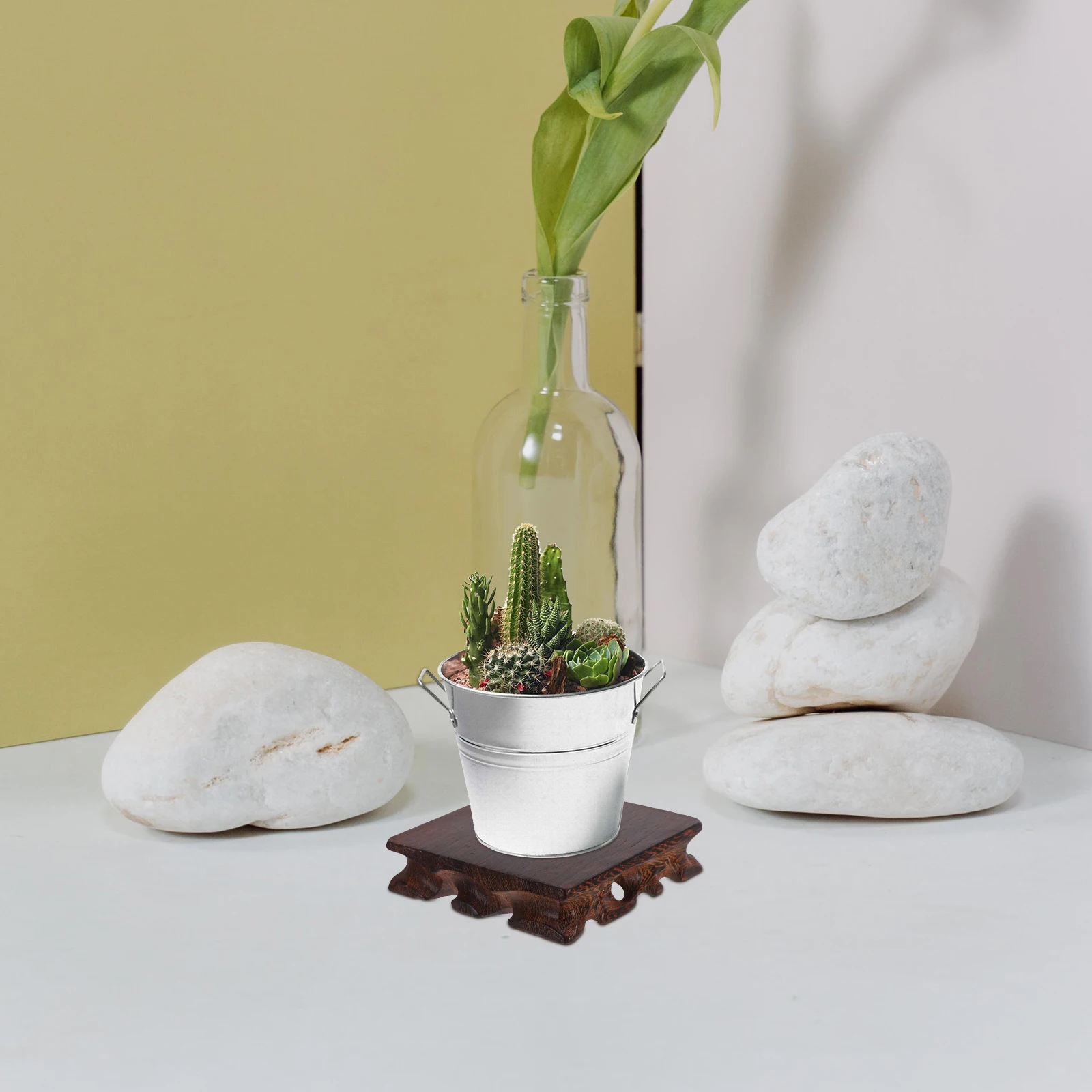 2pcs Square Wooden Vase Bonsai Fish Bowl Plant Rustic Wood Pedestal Home Office Decor Root Carving Base Stone Display
2pcs Square Wooden Vase Bonsai Fish Bowl Plant Rustic Wood Pedestal Home Office Decor Root Carving Base Stone Display