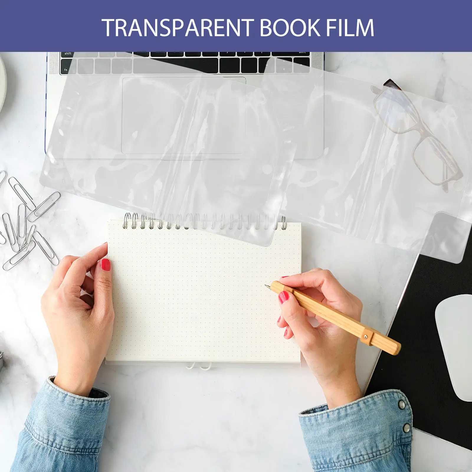 3Pcs A5 Book Cover Plastic Transparent Film Protective Anti-Water Book Protection Sleeve for Students School Use
3Pcs A5 Book Cover Plastic Transparent Film Protective Anti-Water Book Protection Sleeve for Students School Use