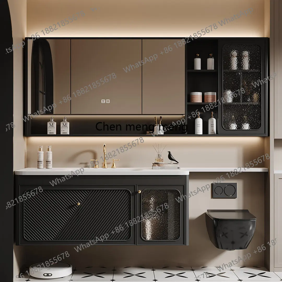 Rubber Wood French Bathroom Cabinet DuPont Corian Integrated Basin Toilet Extended Side Side Cabinet
Rubber Wood French Bathroom Cabinet DuPont Corian Integrated Basin Toilet Extended Side Side Cabinet