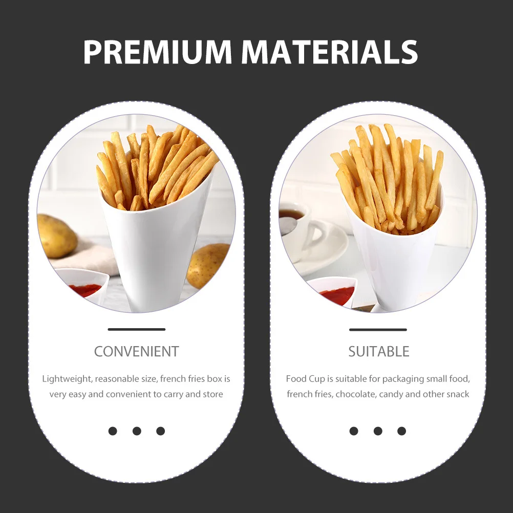 3Pcs French Fries Cup Unique Reusable Snack Holder Portable Food Container Take Out Snack Box Charcuterie Cups
3Pcs French Fries Cup Unique Reusable Snack Holder Portable Food Container Take Out Snack Box Charcuterie Cups