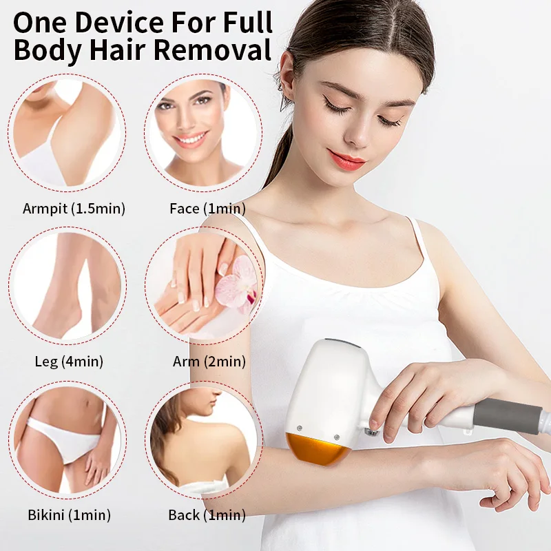 Laser depilation machine,permanent painless ice crystal technology with three wavelengths:755nm 808nm 1064nm and power of 4000W
Laser depilation machine,permanent painless ice crystal technology with three wavelengths:755nm 808nm 1064nm and power of 4000W