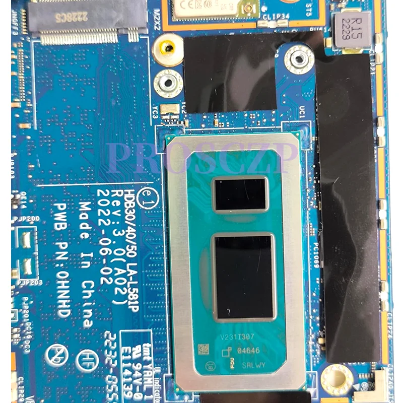 LA-L581P For Dell Latitude 7430 Notebook Mainboard Laptop Motherboard With i5 i7-12th Gen CPU 8GB 16GB/ RAM Fully Tested OK
LA-L581P For Dell Latitude 7430 Notebook Mainboard Laptop Motherboard With i5 i7-12th Gen CPU 8GB 16GB/ RAM Fully Tested OK