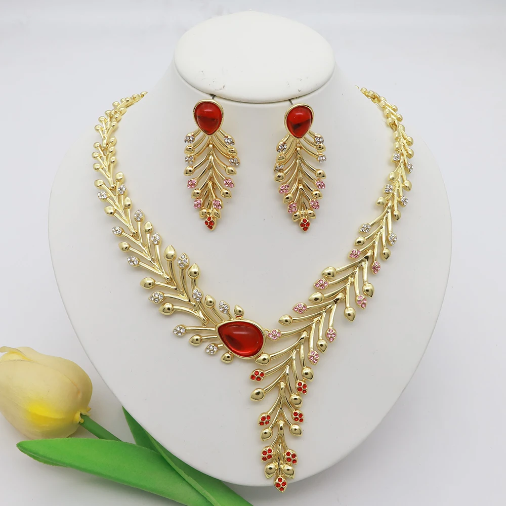 Italy 18k Gold Plated Women Jewelry Set Classic Design Bowknot Necklace Earring 2PCS Set Jewelry Wedding Party
Italy 18k Gold Plated Women Jewelry Set Classic Design Bowknot Necklace Earring 2PCS Set Jewelry Wedding Party