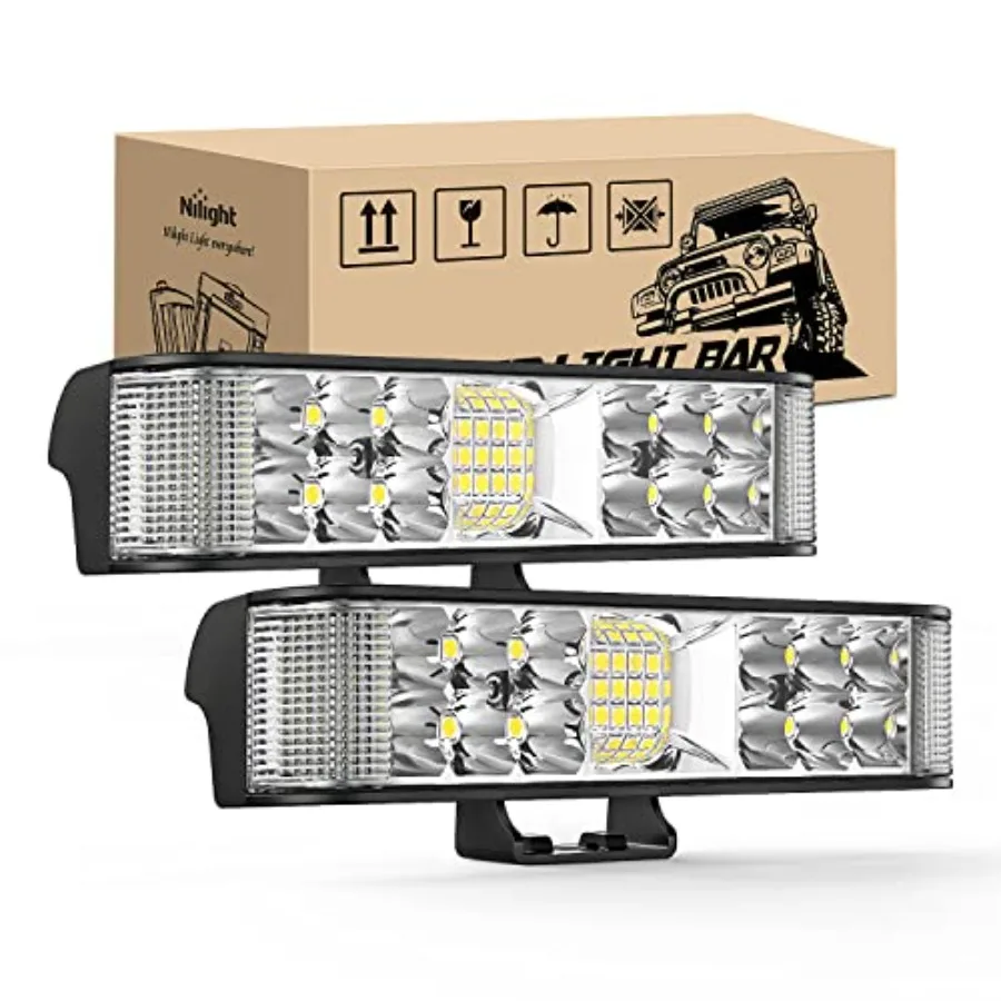 LED Light Bar/ Pods 6.5 Inch 60W Flood Spot Beam Combo Fog/ Driving Light Work Light for Truck ATV UTV Boat, 2 Years Warranty
LED Light Bar/ Pods 6.5 Inch 60W Flood Spot Beam Combo Fog/ Driving Light Work Light for Truck ATV UTV Boat, 2 Years Warranty