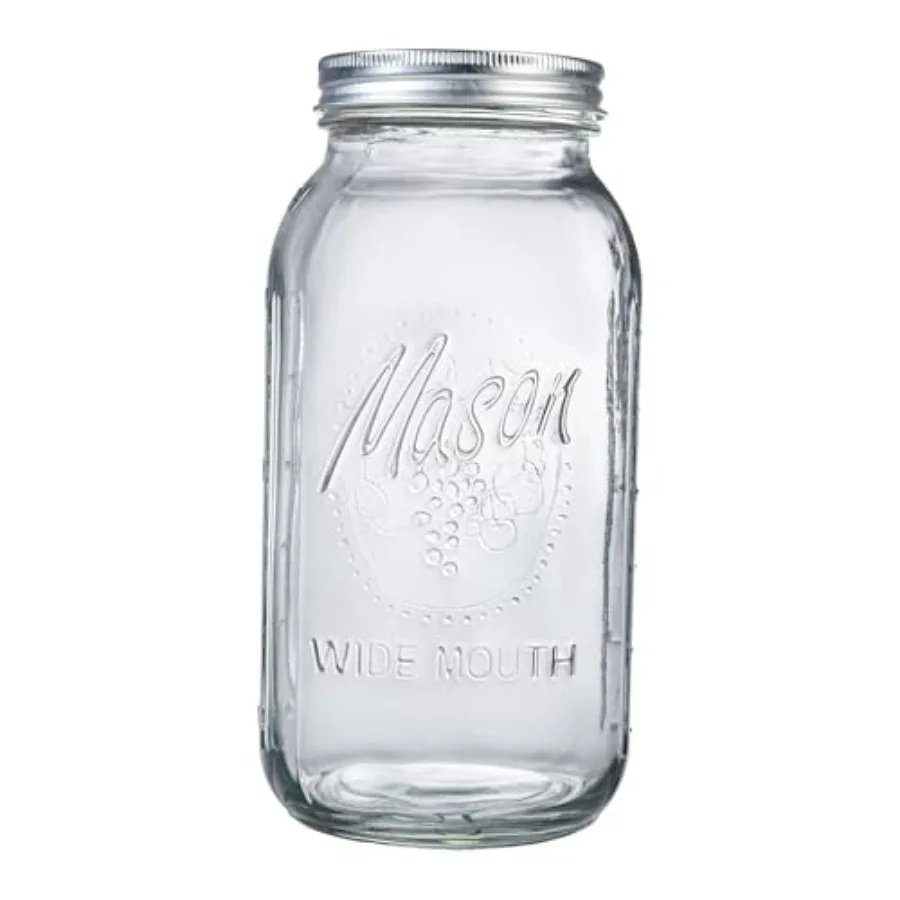 1 Pack 64oz Wide Mouth Mason Jars, Half Gallon Mason Jar for Pickling, Canning, Fermenting and Food Storage, Microwave and Dish
1 Pack 64oz Wide Mouth Mason Jars, Half Gallon Mason Jar for Pickling, Canning, Fermenting and Food Storage, Microwave and Dish