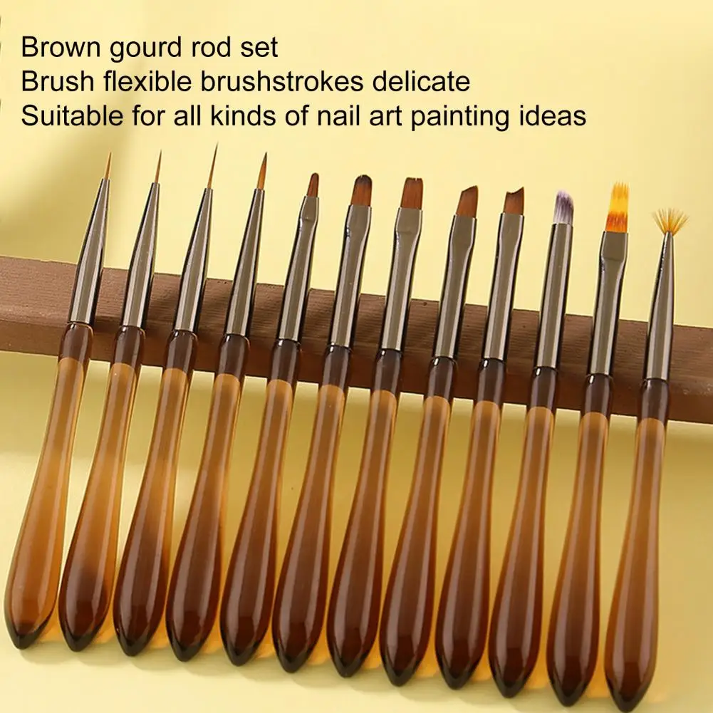 12Pcs/Set Nail Art Pen Acrylic Handle Nylon Bristles Line Drawing Pen Flat/Slant/Round Tip Nail Pen Nail Salon Accessories
12Pcs/Set Nail Art Pen Acrylic Handle Nylon Bristles Line Drawing Pen Flat/Slant/Round Tip Nail Pen Nail Salon Accessories