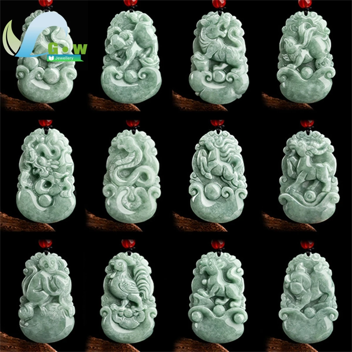 Natural Jadeite Mythical Guardians Carved Pendant Necklace Spiritual Jewelry Gift for Women Men Energy Protection Feng Shui
Natural Jadeite Mythical Guardians Carved Pendant Necklace Spiritual Jewelry Gift for Women Men Energy Protection Feng Shui
