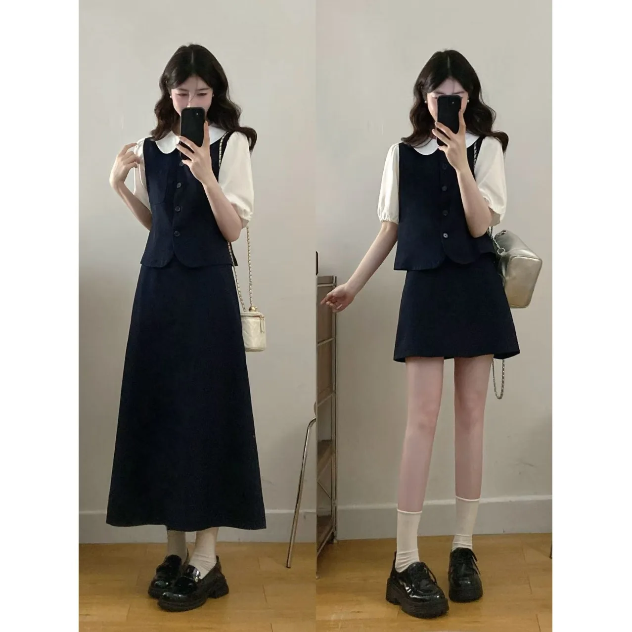 plus Size Women's Fashionable Slimming Doll Collar Patchwork Top Half Skirt Two-Piece Set Summer New Arrival Elegant Style
plus Size Women's Fashionable Slimming Doll Collar Patchwork Top Half Skirt Two-Piece Set Summer New Arrival Elegant Style