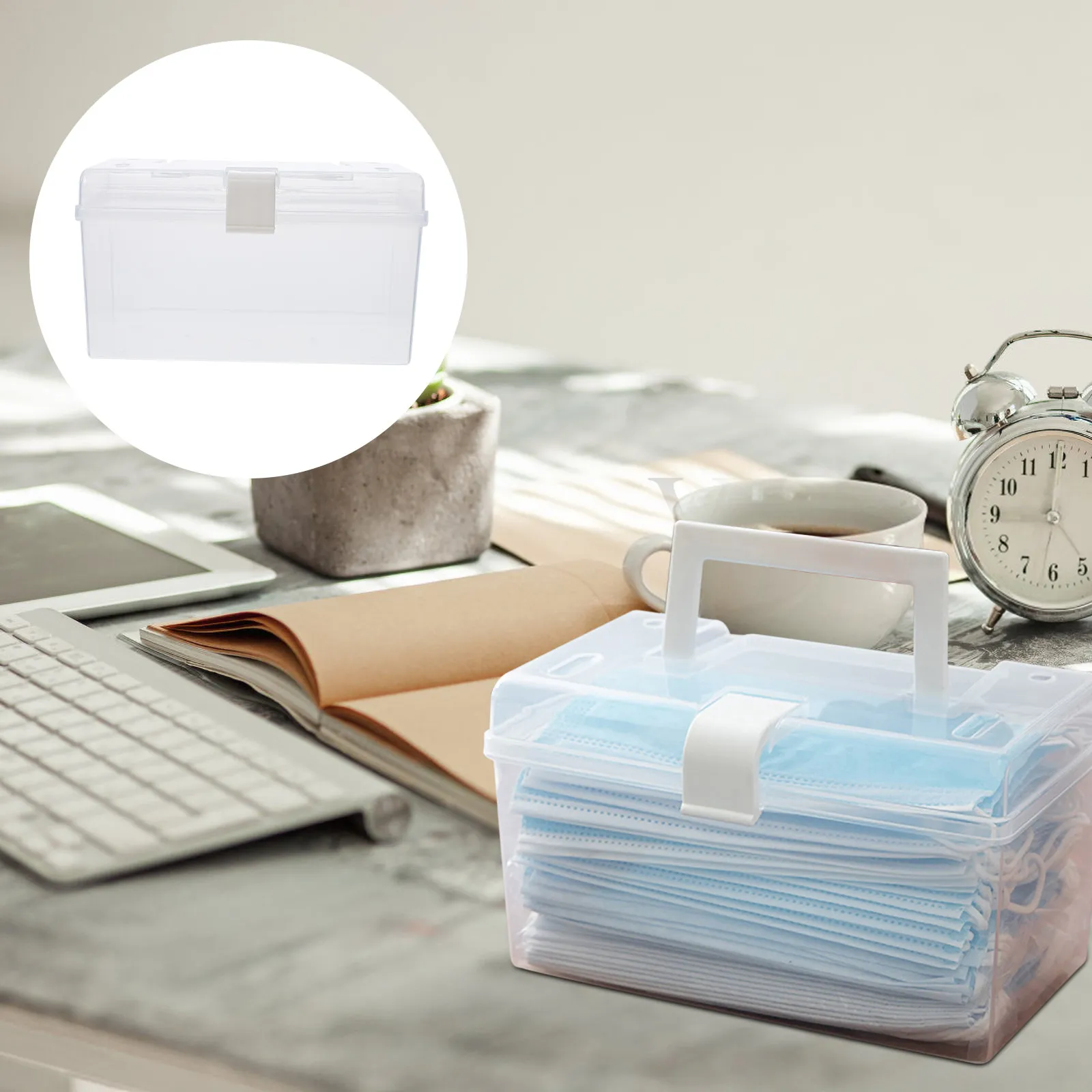 1Pcs Dustproof Mask Storage Box Portable Transparent Plastic Face Mask Holder Organizer Case for Desktop Drawer
1Pcs Dustproof Mask Storage Box Portable Transparent Plastic Face Mask Holder Organizer Case for Desktop Drawer