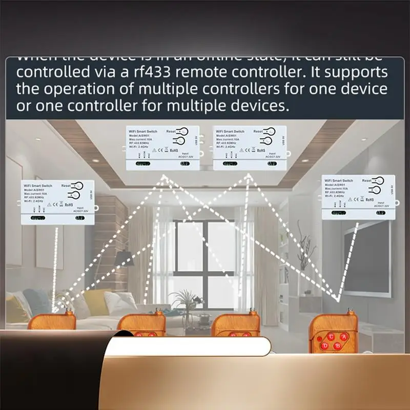 Wifi Smart Switch For Xiaomi Home APP DIY Timer 7-32V Smart Remote+433Mhz Remote Home Automation Module Smartlife-N35R
Wifi Smart Switch For Xiaomi Home APP DIY Timer 7-32V Smart Remote+433Mhz Remote Home Automation Module Smartlife-N35R