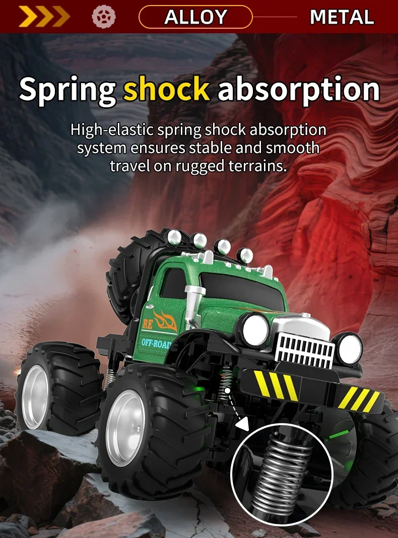 2.4G Remote Control Off-road Vehicle Adjustable Speed Alloy Desktop Model Climbing Car Alloy Remote Control Truck Toy Kid Gift
2.4G Remote Control Off-road Vehicle Adjustable Speed Alloy Desktop Model Climbing Car Alloy Remote Control Truck Toy Kid Gift