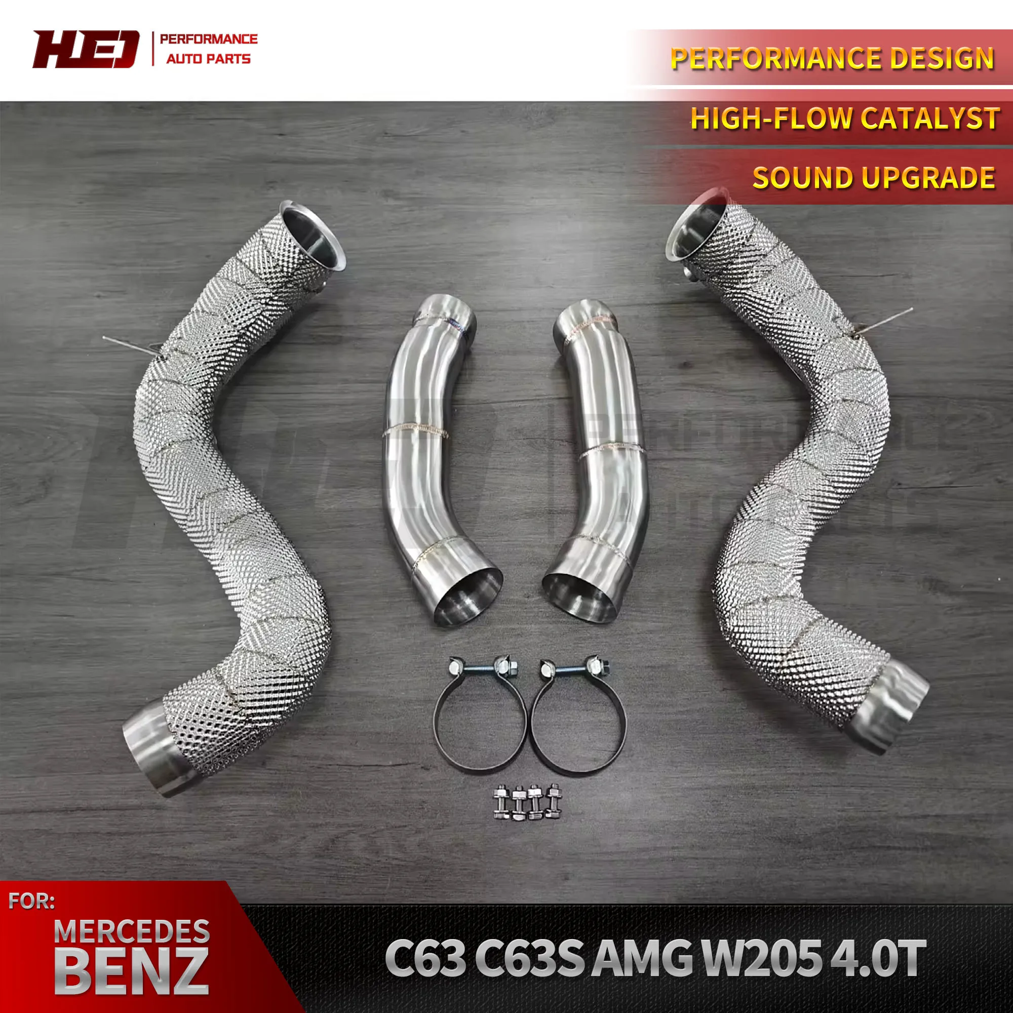 Sport Exhaust Downpipe for Mercedes-Benz C63S C63 Coupe AMG W205 4.0T Stainless Steel High-flow Direct Exhaust Pipe Modification
Sport Exhaust Downpipe for Mercedes-Benz C63S C63 Coupe AMG W205 4.0T Stainless Steel High-flow Direct Exhaust Pipe Modification