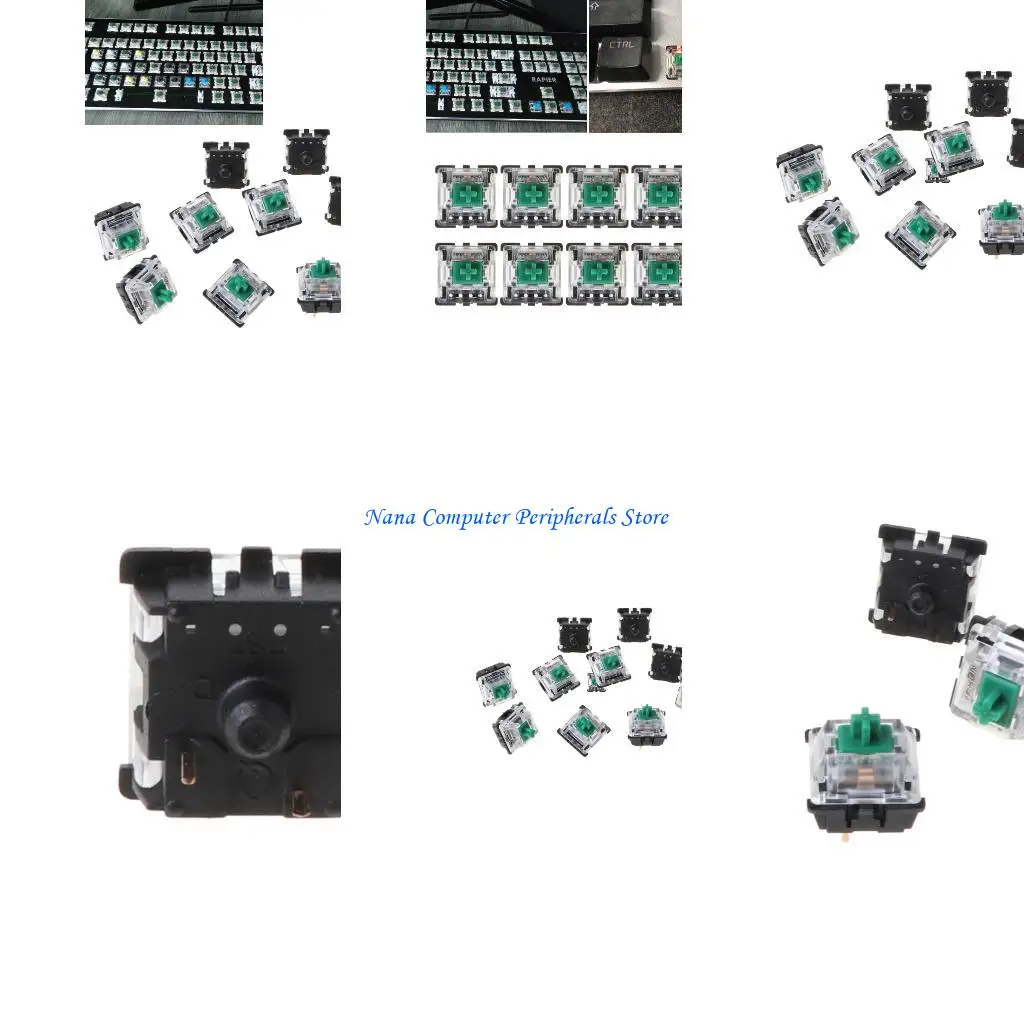 F68C 10pcs Green Switch 80G Линейная ось гладкие переключатели 3pins прозрачные 
F68C 10pcs Green Switch 80G Линейная ось гладкие переключатели 3pins прозрачные
