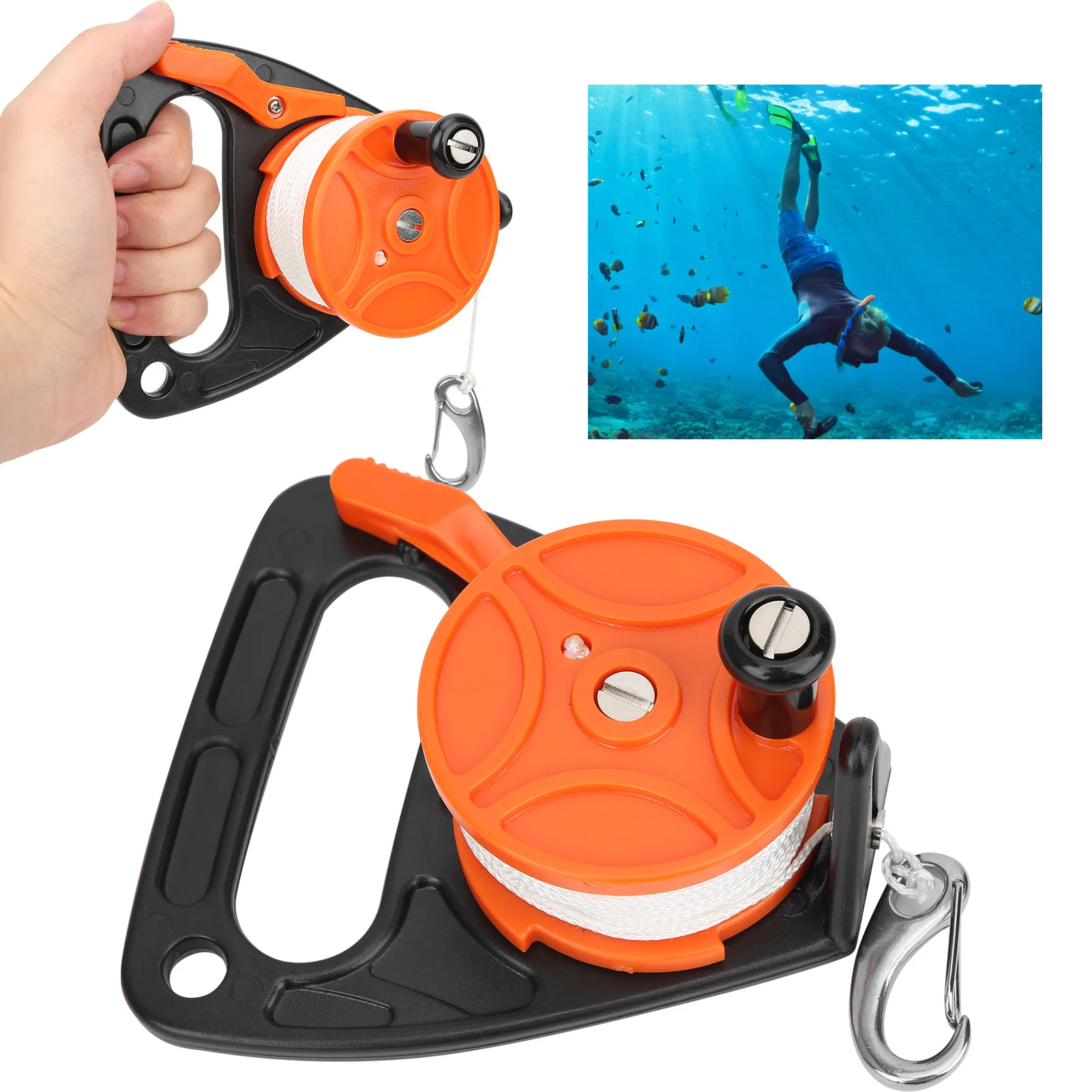 150ft Diving Line Reel Diving Equipment With Handle Card Position PP Rope Combination
150ft Diving Line Reel Diving Equipment With Handle Card Position PP Rope Combination
