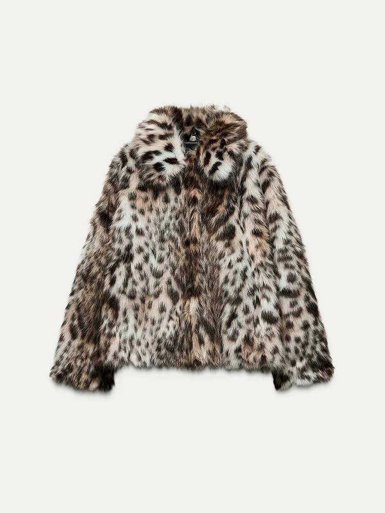 New Women Fashion Autumn/Winter 2024 Faux Fur Lapel Leopard Print All-In-One Jacket Coat
New Women Fashion Autumn/Winter 2024 Faux Fur Lapel Leopard Print All-In-One Jacket Coat