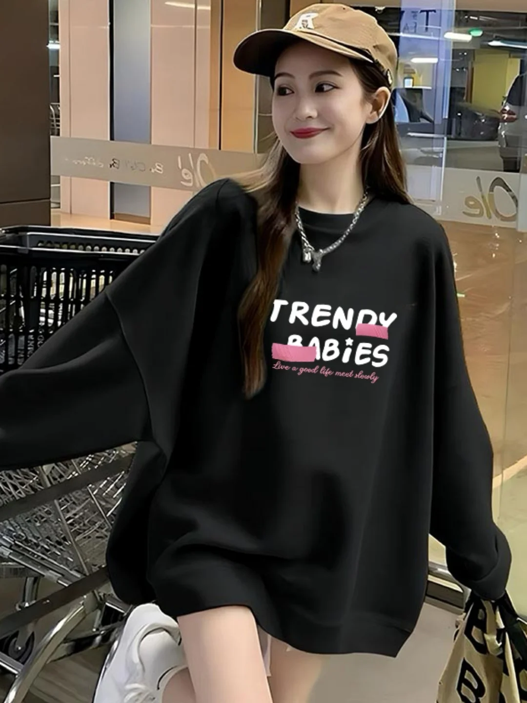 Women's Oversize Sweatirt round Ne Pullover Thin Outerwear Loose Comfortable Sle Early Autumn New Arrival Korean Commut...
Women's Oversize Sweatirt round Ne Pullover Thin Outerwear Loose Comfortable Sle Early Autumn New Arrival Korean Commut...