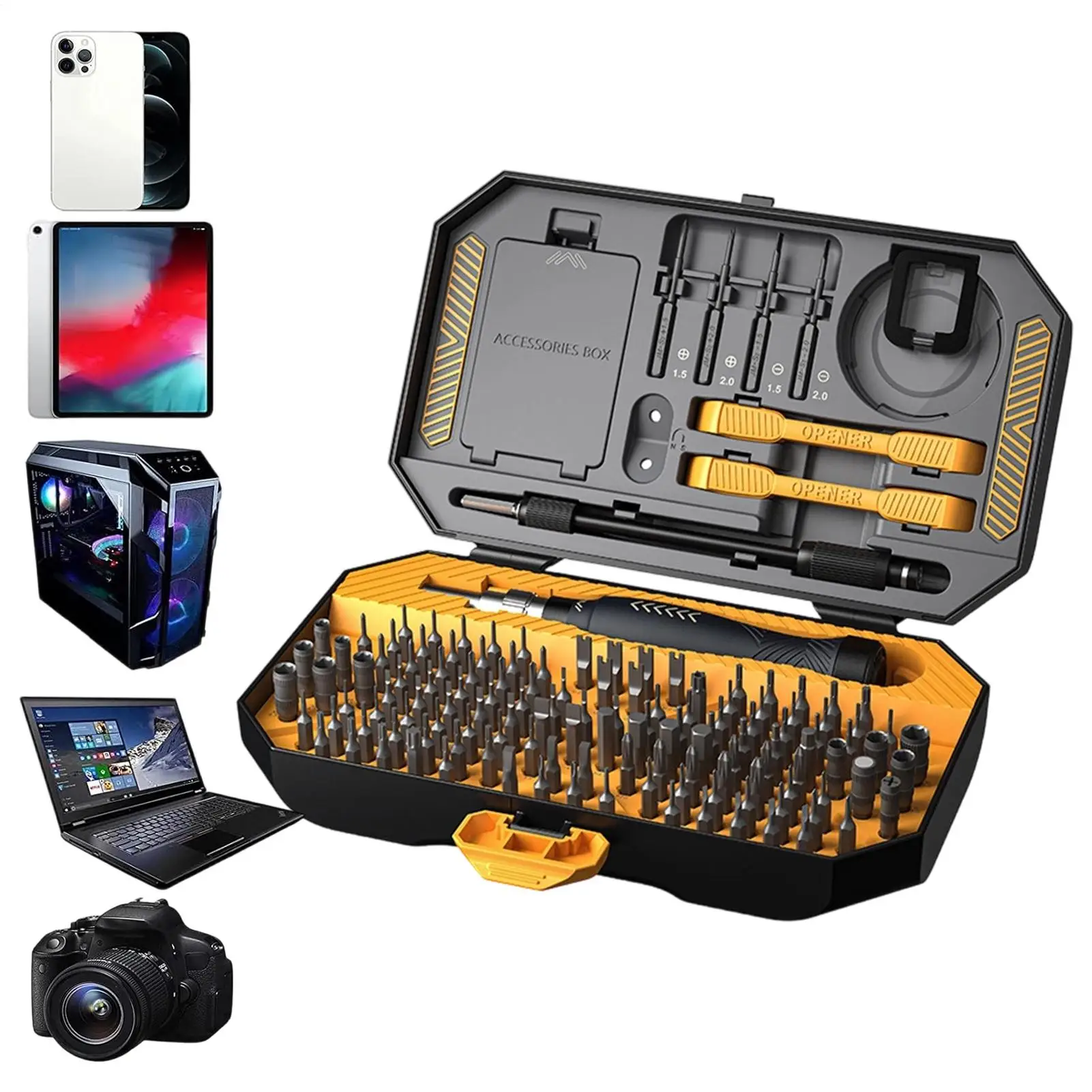 Precision Screwdriver Set Heavy-Duty Strong Magnetic Screw Drivers Tool Set For Home Repairs Industrial Manufacturing Electrical
Precision Screwdriver Set Heavy-Duty Strong Magnetic Screw Drivers Tool Set For Home Repairs Industrial Manufacturing Electrical