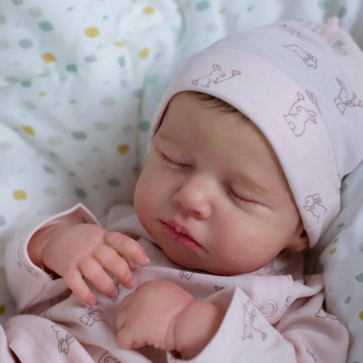 BZDOLL 48cm 19in Asleep Reborn Doll, Cloth Body, 3D Skin, Handmade Collectible Toy, Birthday Gift
BZDOLL 48cm 19in Asleep Reborn Doll, Cloth Body, 3D Skin, Handmade Collectible Toy, Birthday Gift