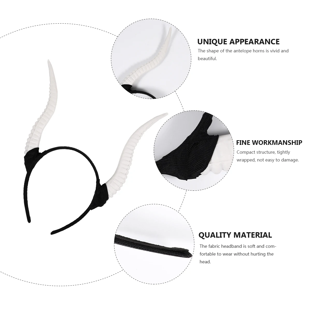 Plastic Durable Sheep Horn Headband Halloween Hair Accessories One Size Fits All Stylish Costume Party Decorations Holiday Hoops
Plastic Durable Sheep Horn Headband Halloween Hair Accessories One Size Fits All Stylish Costume Party Decorations Holiday Hoops