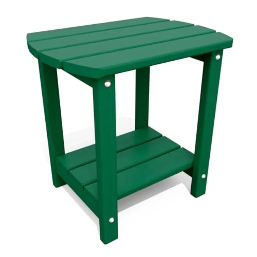Adirondack Outdoor Side Table 2-Tier Sturdy Patio End Table Weather Resistant Modern Side Table for Patio Pool Porch Green
Adirondack Outdoor Side Table 2-Tier Sturdy Patio End Table Weather Resistant Modern Side Table for Patio Pool Porch Green