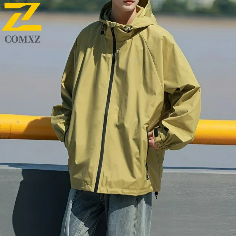COMXZ Mens Jacket High Quality Hooded Outdoor Adventure Breathable Jackets Casual Windproof Comfortable Autumn Lightweight Coat 
COMXZ Mens Jacket High Quality Hooded Outdoor Adventure Breathable Jackets Casual Windproof Comfortable Autumn Lightweight Coat