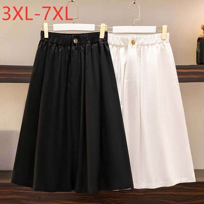 New 2022 Spring Autumn Plus Size Skirt For Women Large Loose Korean A-line Black White Cotton Midi Skirts 3XL 4XL 5XL 6XL 7XL
New 2022 Spring Autumn Plus Size Skirt For Women Large Loose Korean A-line Black White Cotton Midi Skirts 3XL 4XL 5XL 6XL 7XL