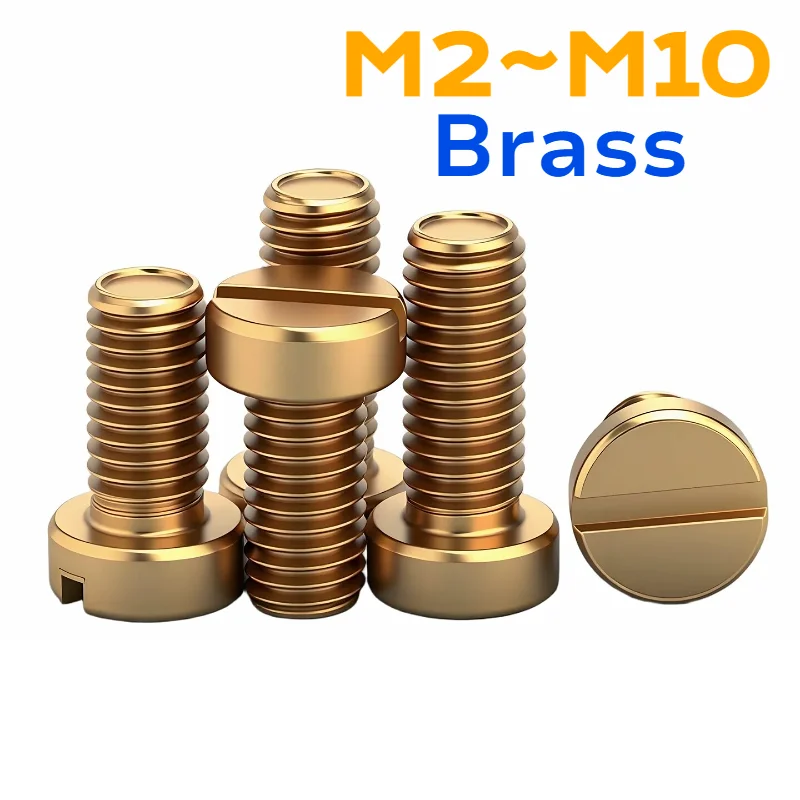 M2 M2.5 M3 M4 M5 M6 M8 M10 Brass Slotted Cheese Head Screw GB65 Brass Golden Cylindrical Head Screws Bolts
M2 M2.5 M3 M4 M5 M6 M8 M10 Brass Slotted Cheese Head Screw GB65 Brass Golden Cylindrical Head Screws Bolts