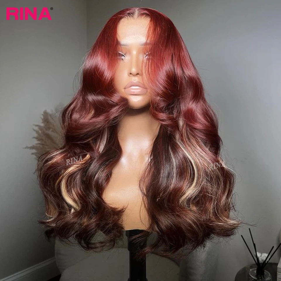 Copper Red With Blonde Colored Lace Front Wig Human Hair 13X6 Body Wave Human Hair Wigs 180% Density 5X5 Lace Closure Wig
Copper Red With Blonde Colored Lace Front Wig Human Hair 13X6 Body Wave Human Hair Wigs 180% Density 5X5 Lace Closure Wig