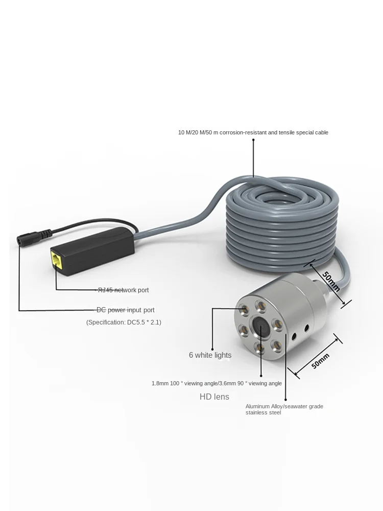 50mm Underwater Network Wide-Angle Camera
50mm Underwater Network Wide-Angle Camera