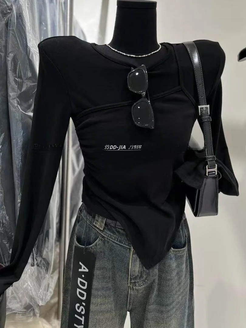 plus Size Women's Fashionable Long Sleeve T-Shirt Spring Autumn Stylish Base Layer Shirt plus Size 2300 Pounds Irregular Design
plus Size Women's Fashionable Long Sleeve T-Shirt Spring Autumn Stylish Base Layer Shirt plus Size 2300 Pounds Irregular Design