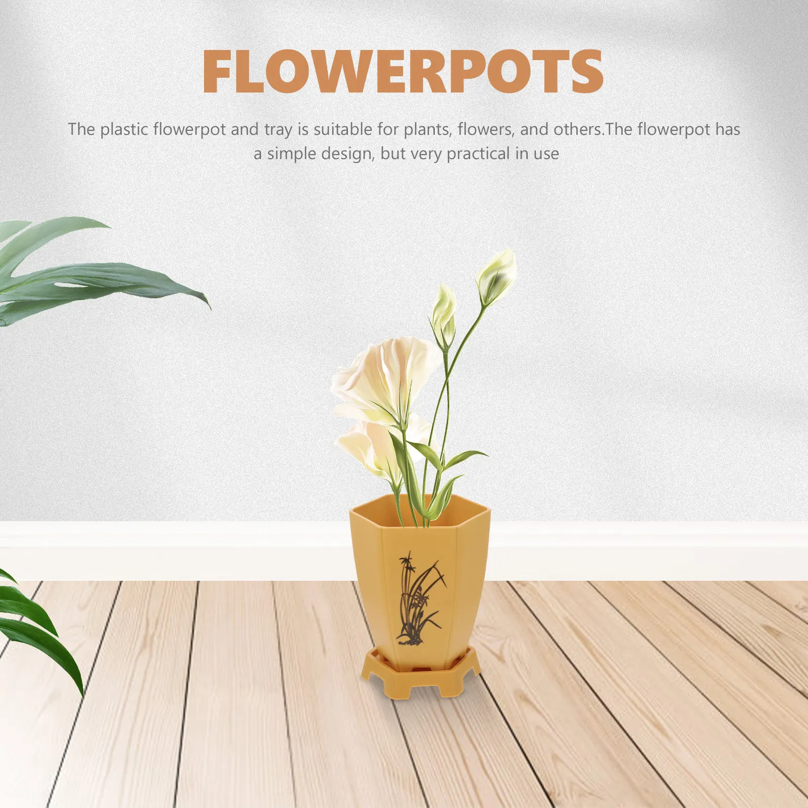 2Pcs Rounded Flower Pots for Indoor Plants Plastic Planters with Drainage Holes Orchid Growing Container Household Garden
2Pcs Rounded Flower Pots for Indoor Plants Plastic Planters with Drainage Holes Orchid Growing Container Household Garden