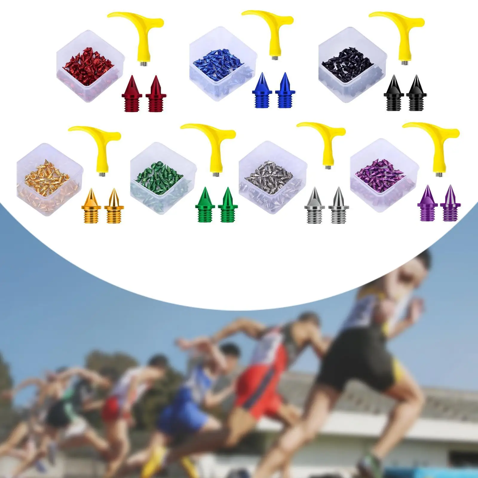 50 Pieces Track Shoe Spikes Sturdy 5mm Replacement Spikes for Track Shoes for Practice Competition Short Running Training Sprint
50 Pieces Track Shoe Spikes Sturdy 5mm Replacement Spikes for Track Shoes for Practice Competition Short Running Training Sprint
