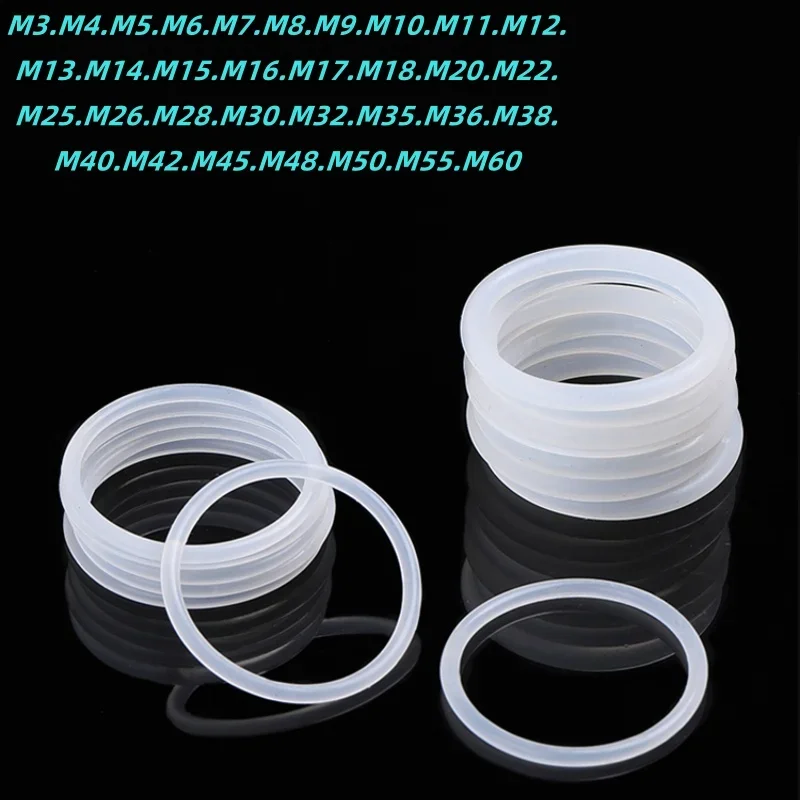 M3~M60 Silicone O-ring Insulation Waterproof Sealing Ring High Temperature Resistant Shock-absorbing Gasket 10-100 Pieces
M3~M60 Silicone O-ring Insulation Waterproof Sealing Ring High Temperature Resistant Shock-absorbing Gasket 10-100 Pieces