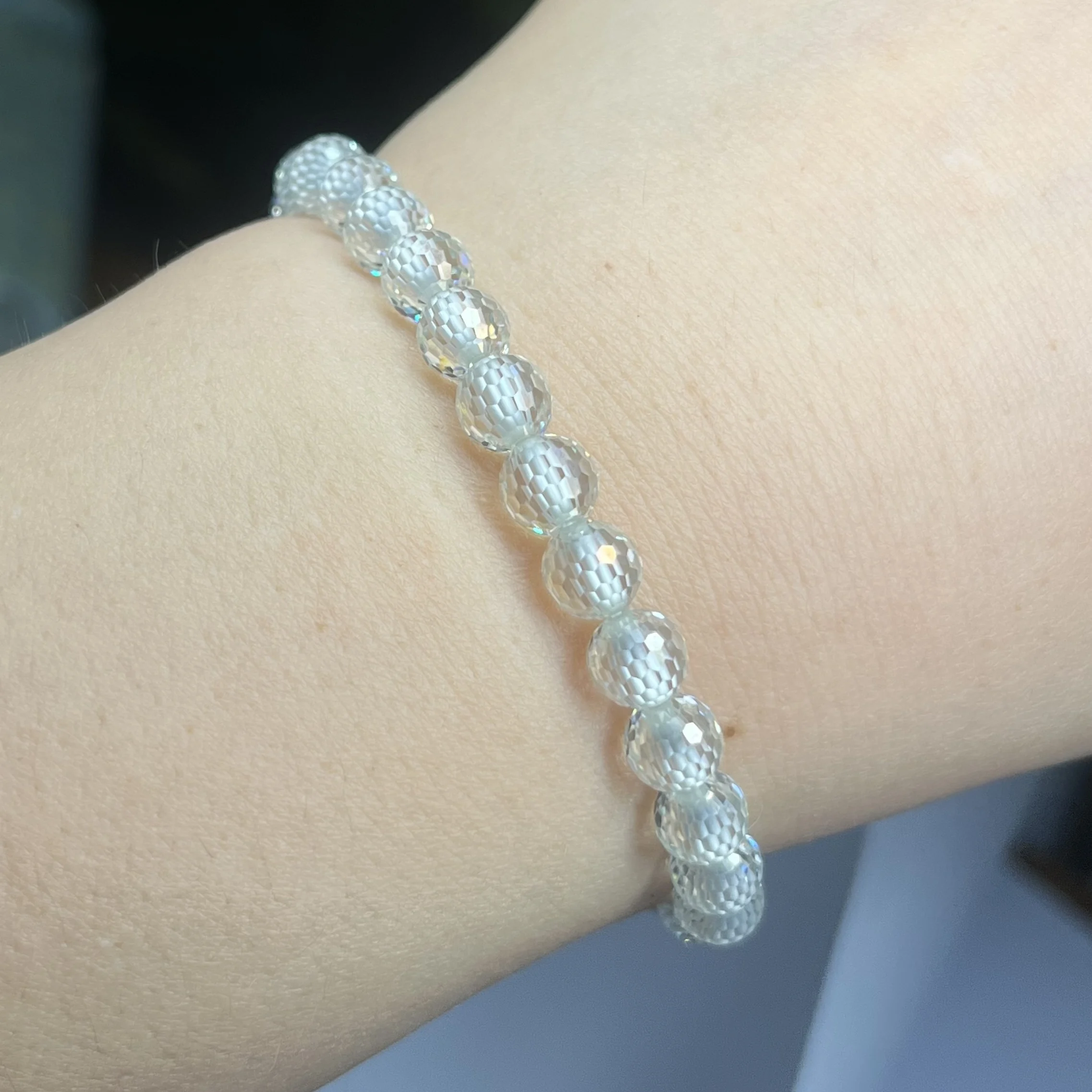 6mm Faceted Moissanite Round Beads White Moissanite Beads Bracelet Jewelry
6mm Faceted Moissanite Round Beads White Moissanite Beads Bracelet Jewelry