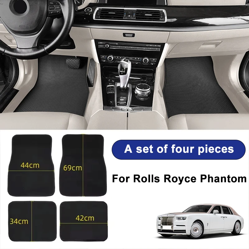 For Rolls Royce Phantom Car Floor Mats Black Non-Slip 4Pcs Front & Rear Foot Mats Carpets Rugs Auto Interior Accessory
For Rolls Royce Phantom Car Floor Mats Black Non-Slip 4Pcs Front & Rear Foot Mats Carpets Rugs Auto Interior Accessory