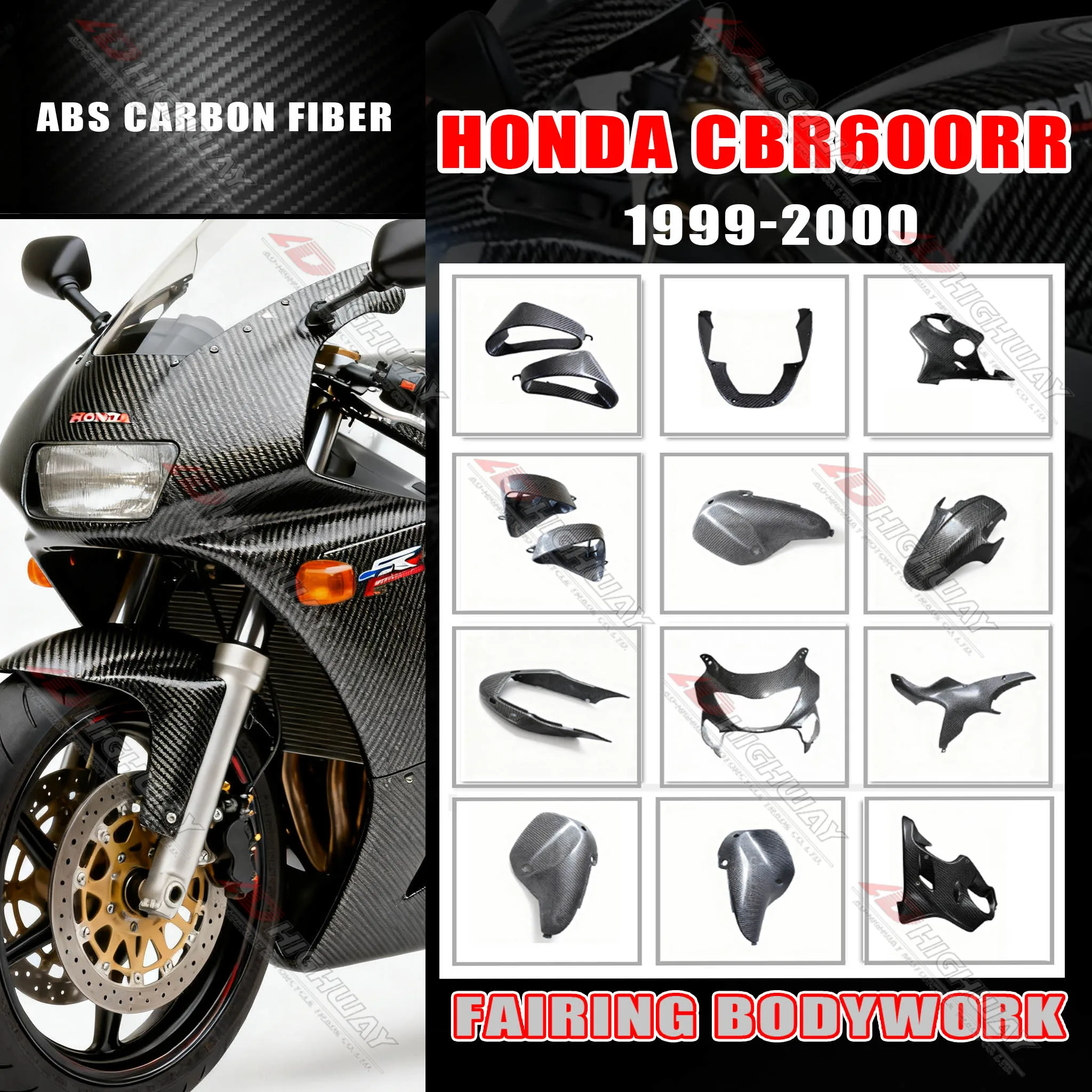ABS Carbon Fiber Pattern Faring Kits For Honda CBR600 F4 CBR 600 1999-2000 Fender Frame Cover Fuel Tank Motorcycle Accessories
ABS Carbon Fiber Pattern Faring Kits For Honda CBR600 F4 CBR 600 1999-2000 Fender Frame Cover Fuel Tank Motorcycle Accessories