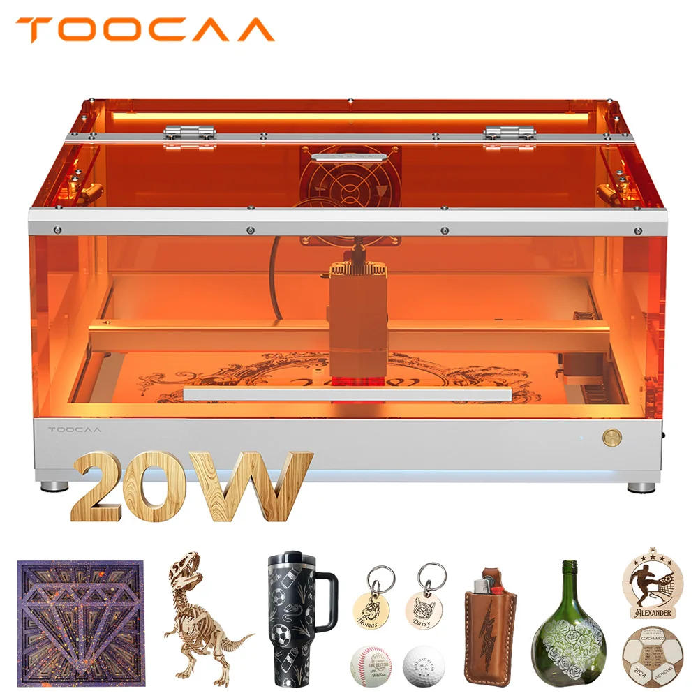 Лазерный гравер-резак TOOCAA L2 20W с ИИ, закрытого типа, класс безопасности 1, настольный, для гравировки по дереву, акрилу, коже, МДФ, с большой рабочей областью
Лазерный гравер-резак TOOCAA L2 20W с ИИ, закрытого типа, класс безопасности 1, настольный, для гравировки по дереву, акрилу, коже, МДФ, с большой рабочей областью
