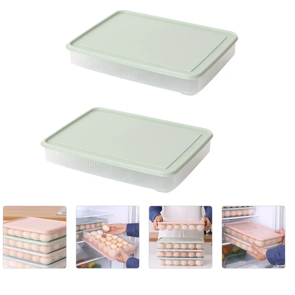 2Pcs Egg Storage Box Transparent Refrigerator Egg Container with Lid Large Capacity Space-Saving Kitchen Fridge Organizer Tray
2Pcs Egg Storage Box Transparent Refrigerator Egg Container with Lid Large Capacity Space-Saving Kitchen Fridge Organizer Tray