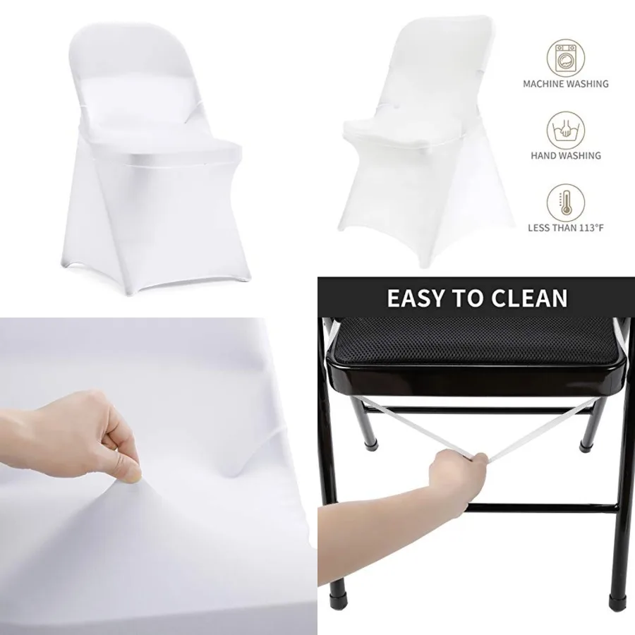 Stretch Spandex Folding Chair Cover for Wedding Party Dining Banquet Event
Stretch Spandex Folding Chair Cover for Wedding Party Dining Banquet Event