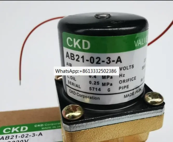CKD AB21-02-2-AC220V AB21-02-3-AC220V AB21-02-5-AC220V AB21-02-2-DC24V AB21-02-3-DC24V AB21-02-5-DC24V Solenoid
CKD AB21-02-2-AC220V AB21-02-3-AC220V AB21-02-5-AC220V AB21-02-2-DC24V AB21-02-3-DC24V AB21-02-5-DC24V Solenoid