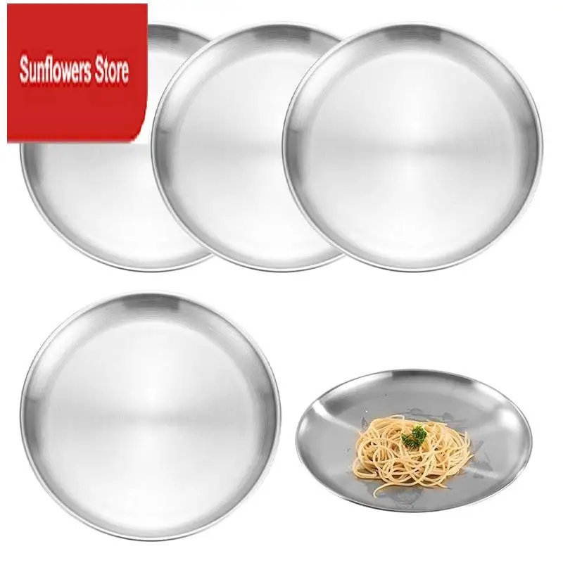 ABRM-Pack Of 5 Stainless Steel Plates, 20 Cm Stainless Steel Round Tableware, Sturdy Stainless Steel Plates, Camping Plates
ABRM-Pack Of 5 Stainless Steel Plates, 20 Cm Stainless Steel Round Tableware, Sturdy Stainless Steel Plates, Camping Plates