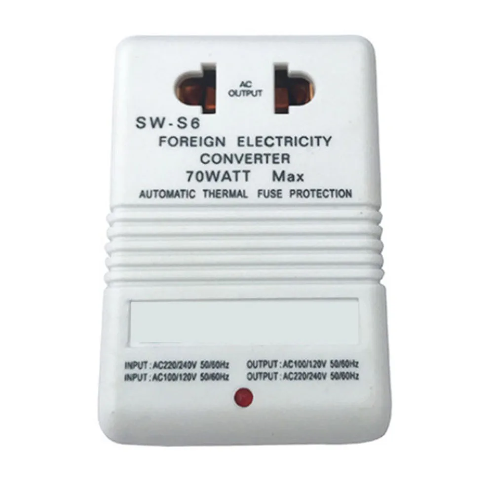 Step up or Step Down Voltage Converter Transformer 70W 110V to 220V 220V to 110V Dual Voltage for Travel Small Appliances White
Step up or Step Down Voltage Converter Transformer 70W 110V to 220V 220V to 110V Dual Voltage for Travel Small Appliances White