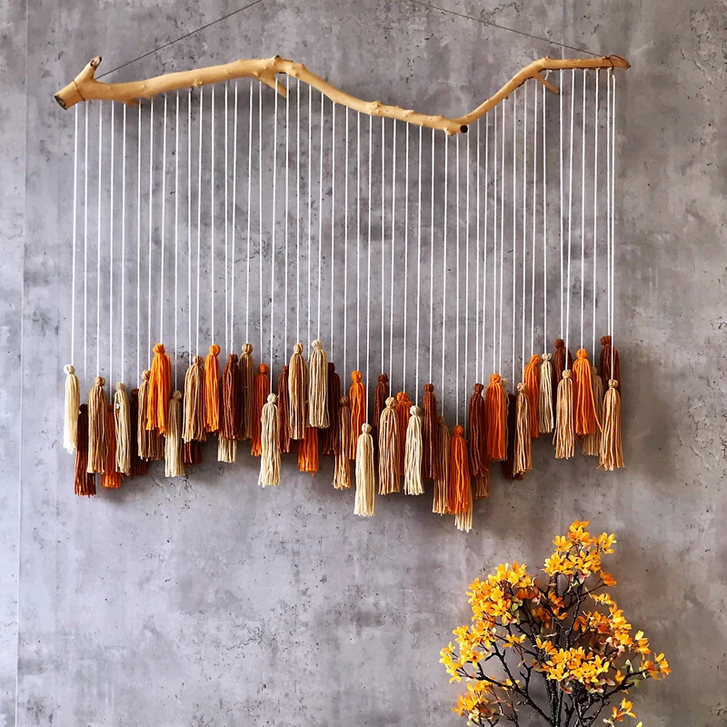 ins Nordic hand-woven hotel B & B new house decoration design, curtain door curtain partition wall hanging tree branch tapestry
ins Nordic hand-woven hotel B & B new house decoration design, curtain door curtain partition wall hanging tree branch tapestry