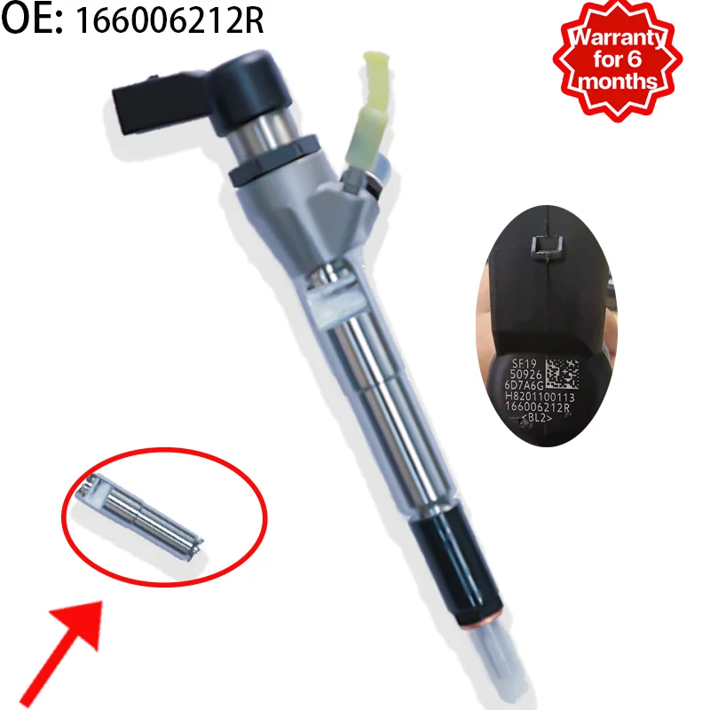 166006212R H8201100113 A2C59507596 Diesel Injector Fits Mercedes-Benz Renault Nissan Dacia 1.5dCi K9K OM607.951 Engine Interchan
166006212R H8201100113 A2C59507596 Diesel Injector Fits Mercedes-Benz Renault Nissan Dacia 1.5dCi K9K OM607.951 Engine Interchan