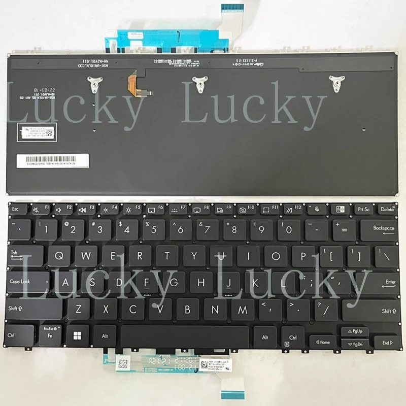 Новая клавиатура с подсветкой для Asus ExpertBook B5 B5302 B5302F B5302FE B5302CE (US-раскладка)
Новая клавиатура с подсветкой для Asus ExpertBook B5 B5302 B5302F B5302FE B5302CE (US-раскладка)