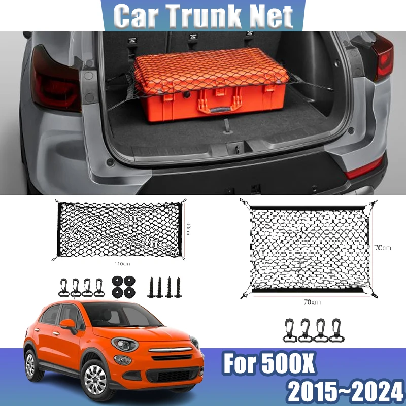 For Fiat 500X Accessories 2015~2024 2023 Auto Trunk String Net Black Back Rear Mesh Trunk Flexible Storage Bag Car Accessories
For Fiat 500X Accessories 2015~2024 2023 Auto Trunk String Net Black Back Rear Mesh Trunk Flexible Storage Bag Car Accessories