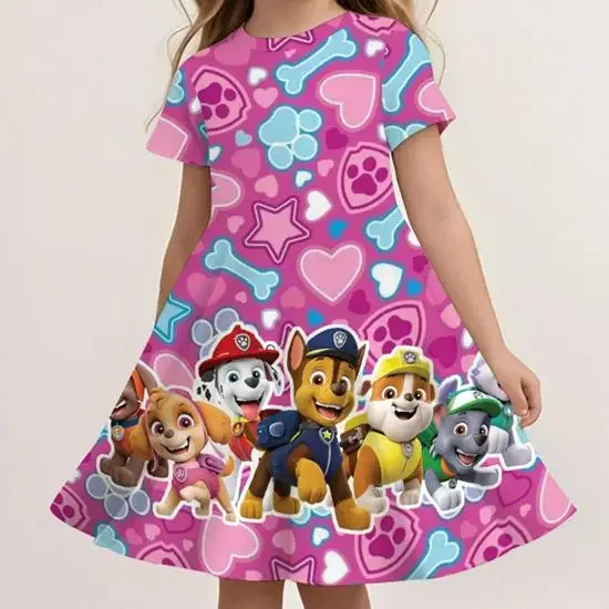 Kids Summer Paw Patrol Dress Cute Cartoon Print Casual Fashion Beach Sundress Soft Breathable Lightweight Dress
Kids Summer Paw Patrol Dress Cute Cartoon Print Casual Fashion Beach Sundress Soft Breathable Lightweight Dress