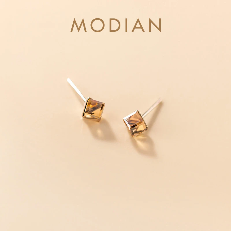 Modian Romantic Champagne Square Crystal Stud Earrings for Women Elegant Earing Sterling Silver 925 Luxury Fine Jewelry Gifts
Modian Romantic Champagne Square Crystal Stud Earrings for Women Elegant Earing Sterling Silver 925 Luxury Fine Jewelry Gifts
